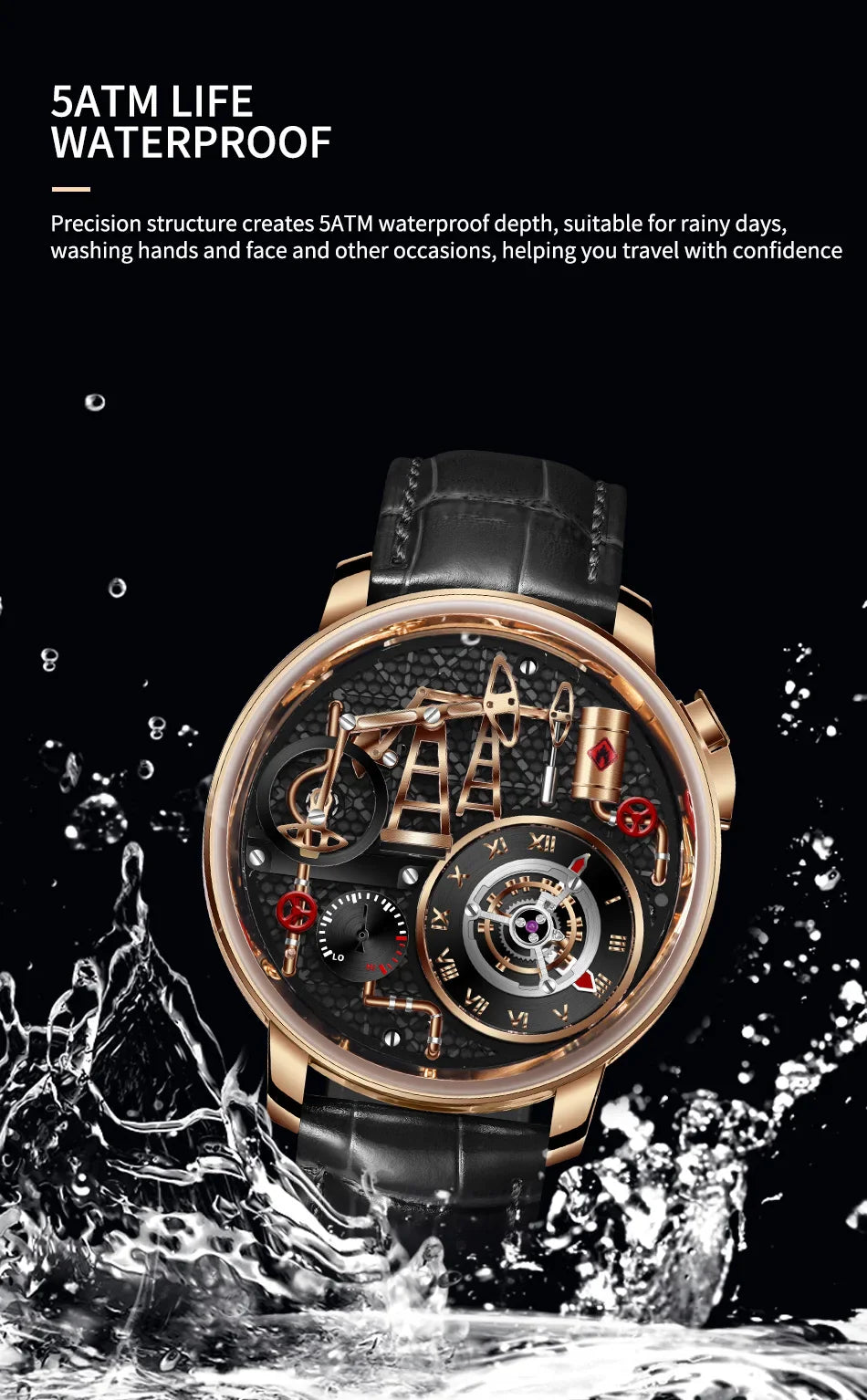 Timeless Men's Waterproof Watch